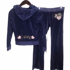 Juicy Couture Y2K Track Suit Set Velour